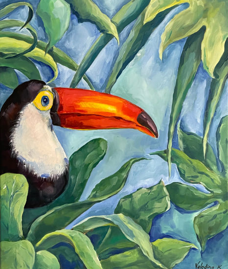 Toucan Oil Canvas Animals