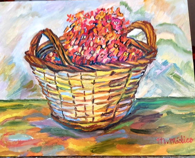 Canasta con Flores