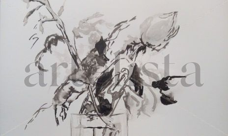 Floral. Tinta