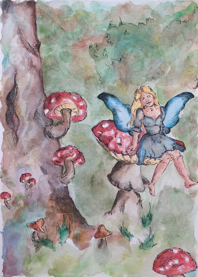 fairy forest Watercolour Paper Others