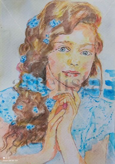 Belleza en color 7 Watercolour Paper Figure Painting