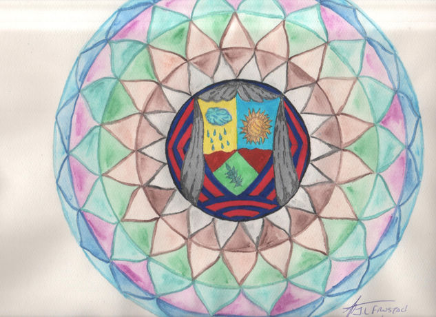 Medieval Mandala Watercolour Paper Others