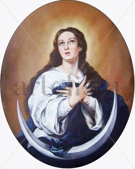 Inmaculada Concepción Óleo Lienzo Figura