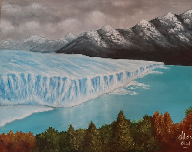 GLACIAR PERITO MORENO Oil Canvas Landscaping