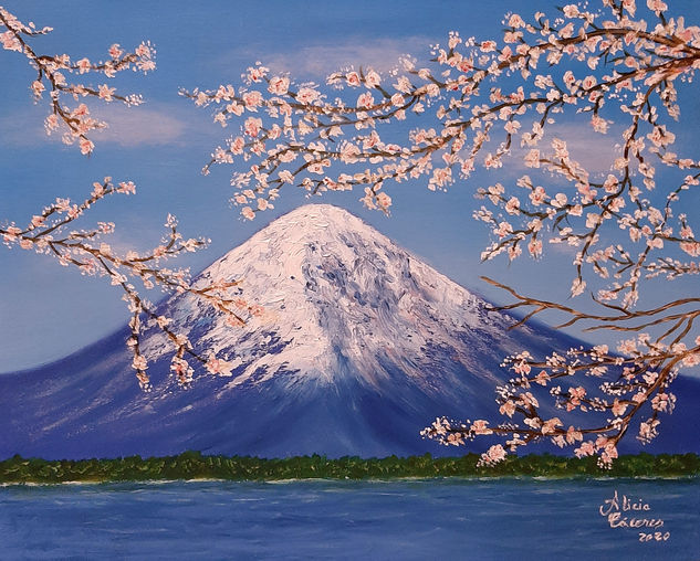 MONTE FUJI Oil Canvas Landscaping