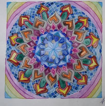 Mandala in the rainbow