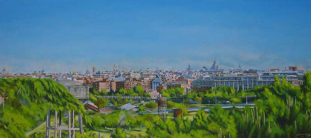 MADRID DESDE EL PLANETARIO Oil Canvas Landscaping