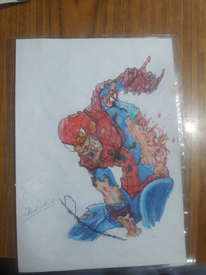 "SPIDERMAN ZOMBI" Lápiz