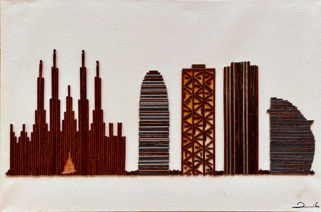 Barcelona skyline Canvas Others