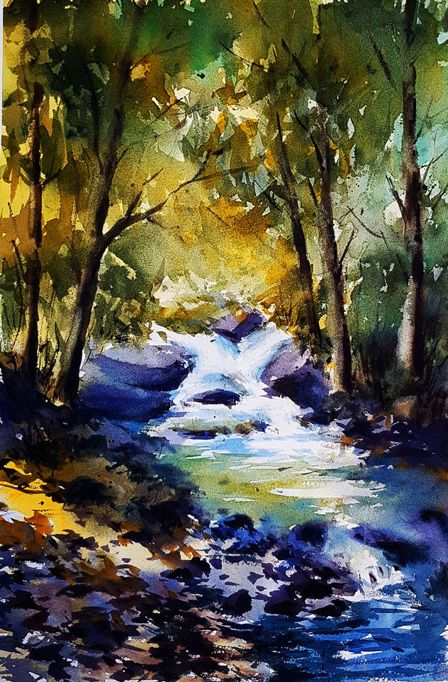 pequeña cascada