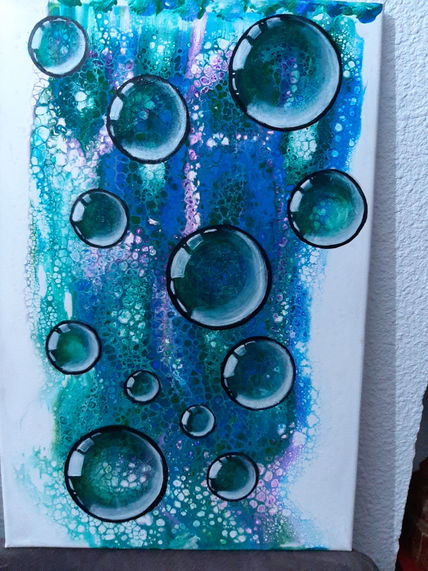 Pouring burbujas