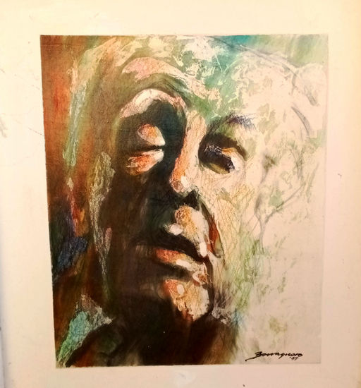 Jorge Luis Borges Otros Lienzo Retrato