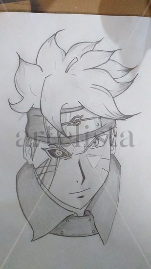 Boruto vs Kawaki Lápiz