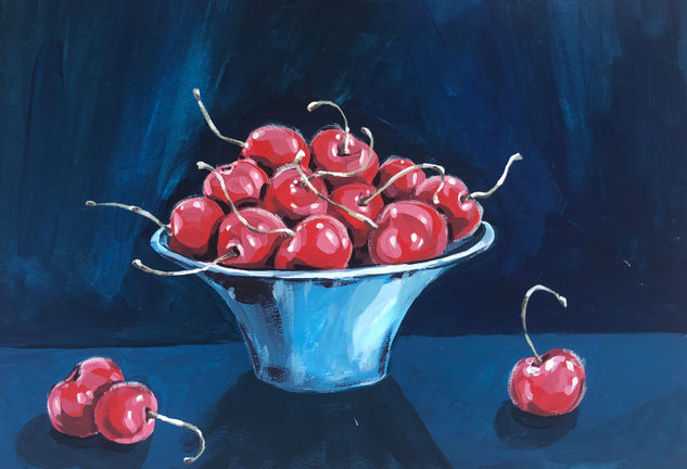 Sweet cherry Gouache Papel Otros