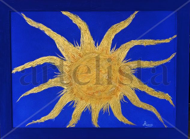 Sole giallo Mixed media Canvas Others