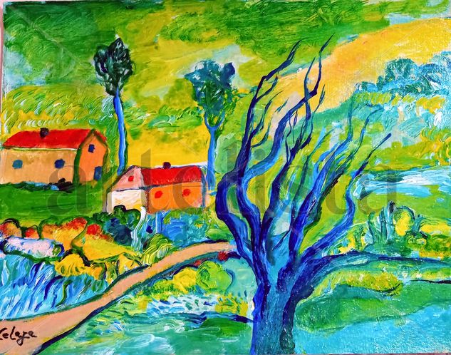 Paisaje n1 Acrylic Paper Landscaping