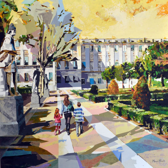 Palacio Madrid Acrylic Canvas Landscaping