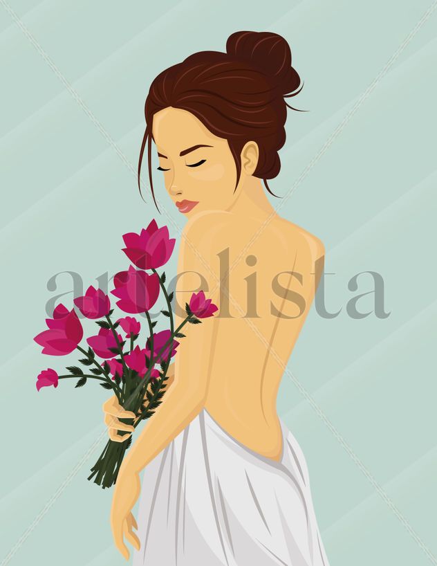 THE GIRL WITH THE FLOWERS