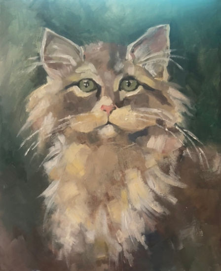 Cat Oil Canvas Animals