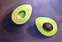 Aguacate de gouache