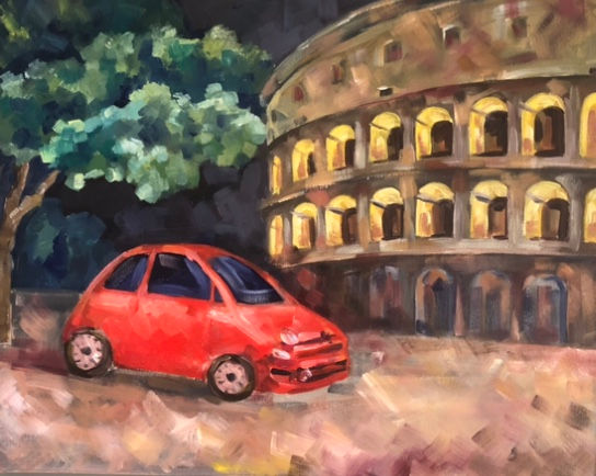 Coliseo Oil Canvas Landscaping