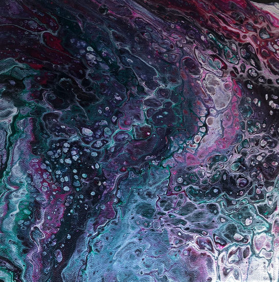 Cuadro acrílico sobre lienzo. Abstracción purpura Acrylic Canvas Others