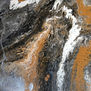 Cuadro acrílico sobre lienzo. Abstracción dorado