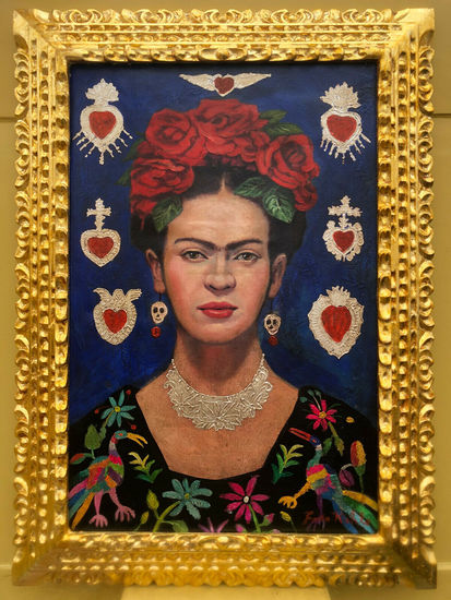 FRIDA KAHLO OLEO SOBRE LIENZO FIRMADO Y ENMARCADO Óleo Lienzo Retrato