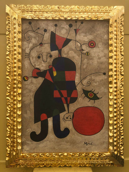 JOAN MIRO OLEO SOBRE LIENZO FIRMADO Y ENMARCADO Óleo Lienzo Otros