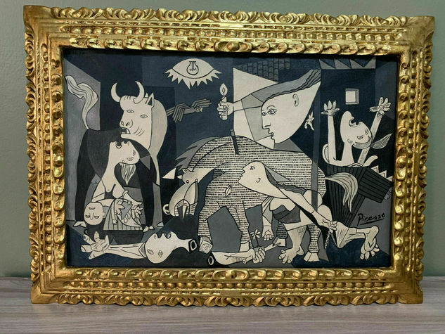 PABLO PICASSO OLEO SOBRE LIENZO FIRMADO Y ENMARCADO Óleo Lienzo Otros