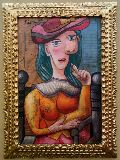 PABLO PICASSO OLEO SOBRE LIENZO FIRMADO Y ENMARCADO Oil Canvas Others