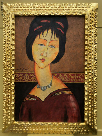 AMEDEO MODIGLIANI OLEO SOBRE LIENZO FIRMADO Y ENMARCADO Óleo Lienzo Retrato