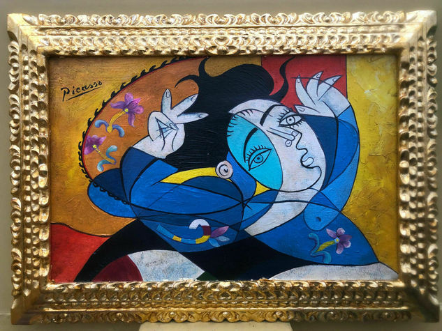 PABLO PICASSO OLEO SOBRE LIENZO FIRMADO Y ENMARCADO Óleo Lienzo Otros