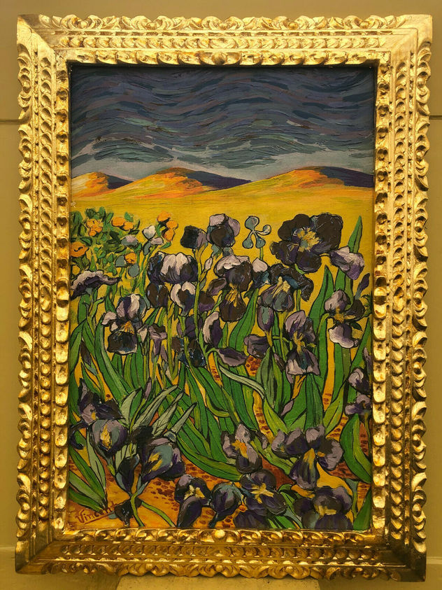VINCENT VAN GOGH OLEO SOBRE LIENZO FIRMADO Y ENMARCADO