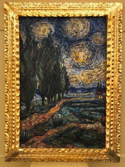 VINCENT VAN GOGH OLEO SOBRE LIENZO FIRMADO Y ENMARCADO Óleo Lienzo Paisaje