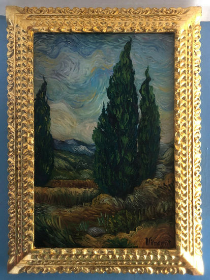 VINCENT VAN GOGH OLEO SOBRE LIENZO FIRMADO Y ENMARCADO Óleo Lienzo Paisaje