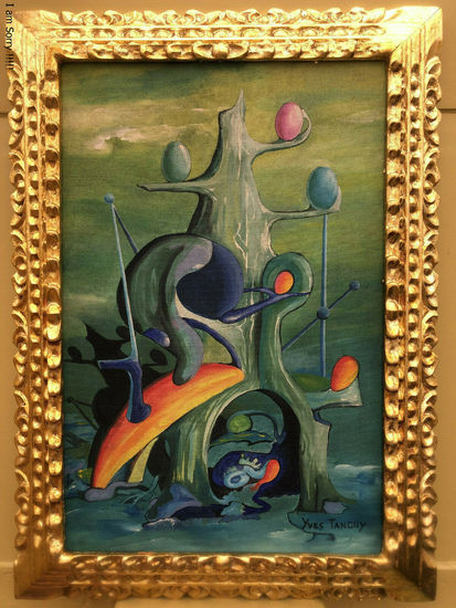 YVES TANGUY OLEO SOBRE LIENZO FIRMADO Y ENMARCADO Oil Canvas Others