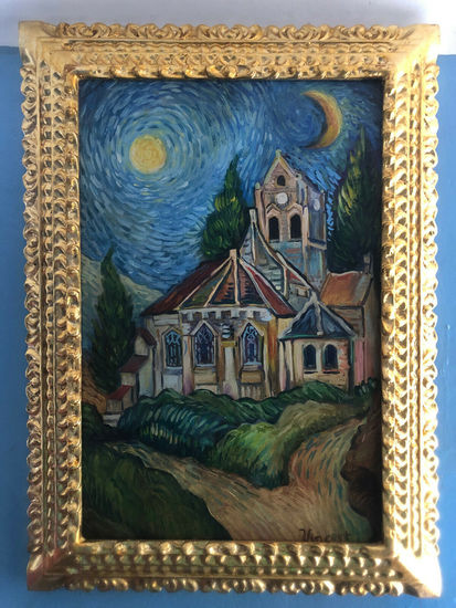 VINCENT VAN GOGH OLEO SOBRE LIENZO FIRMADO Y ENMARCADO Oil Canvas Landscaping