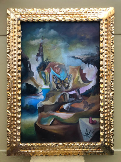 SALVADOR DALI OLEO SOBRE LIENZO FIRMADO Y ENMARCADO Oil Canvas Others