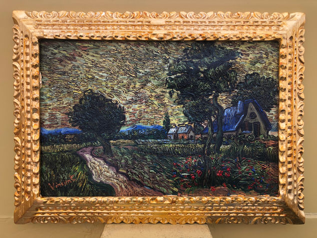 VINCENT VAN GOGH OLEO SOBRE LIENZO FIRMADO Y ENMARCADO Óleo Lienzo Paisaje