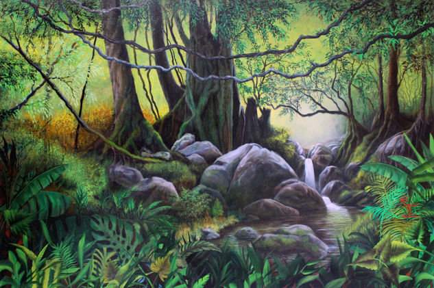 Bosque Encantado Oil Canvas Landscaping