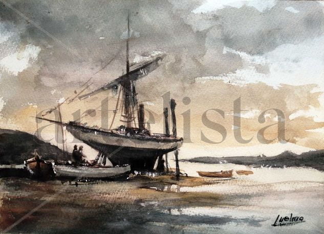 Barco Varado Watercolour Paper Marine Painting