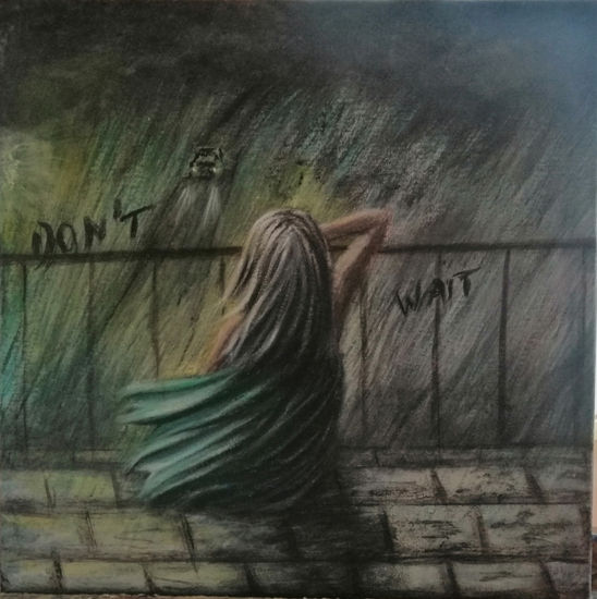 Don't wait Acrylic Canvas Figure Painting