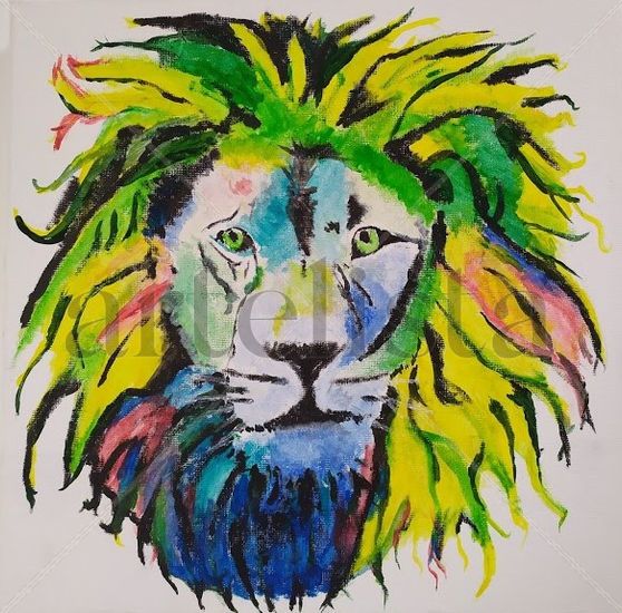 Psyco Lion Acrylic Textile Animals