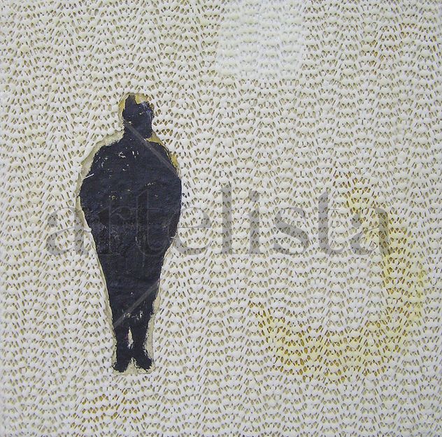 Figura negra y mancha blanca