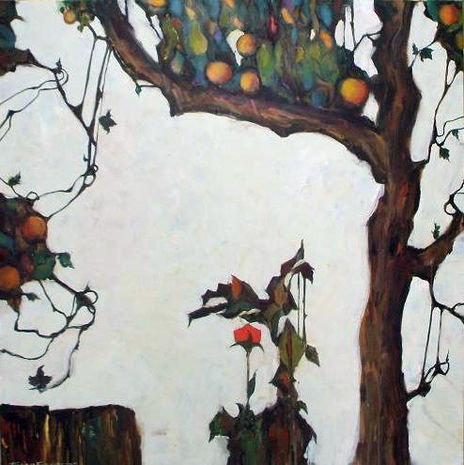 El naranjo y la rosa.