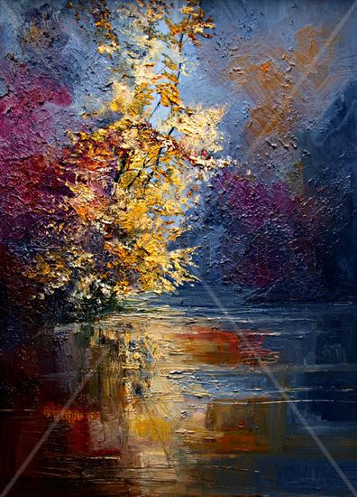 "River" Oil Canvas Landscaping