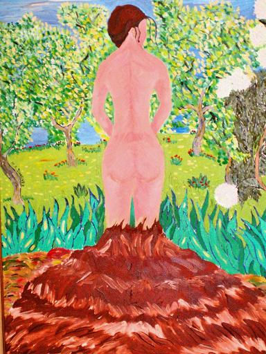 nacimiento del mundo (mujer) Óleo Lienzo Desnudos