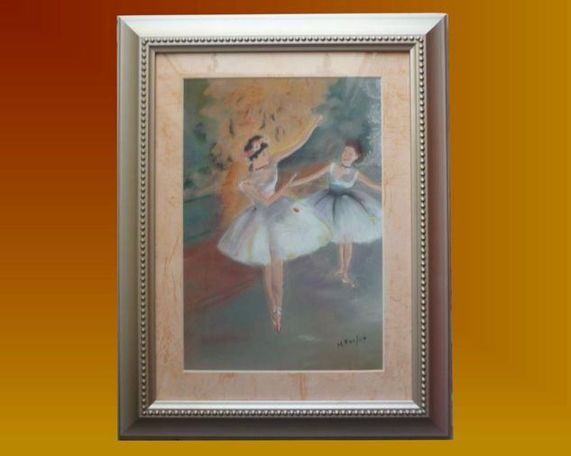 Bailarinas 1 Pastel Papel Figura