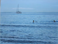 Velero en la playa ii